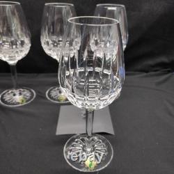 Rare Waterford Crystal Ashlyn Goblet Wine Glass 8 5/8. Set Of 4 WithBox