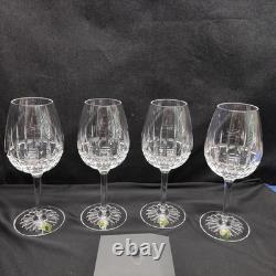 Rare Waterford Crystal Ashlyn Goblet Wine Glass 8 5/8. Set Of 4 WithBox