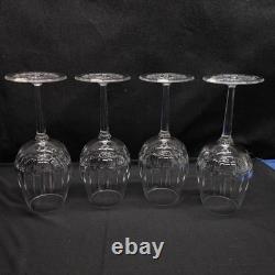Rare Waterford Crystal Ashlyn Goblet Wine Glass 8 5/8. Set Of 4 WithBox