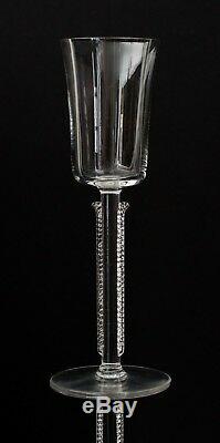 Rene Lalique France 1930s Art Deco Crystal Cannes Red Wine Goblet