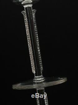 Rene Lalique France 1930s Art Deco Crystal Cannes Red Wine Goblet