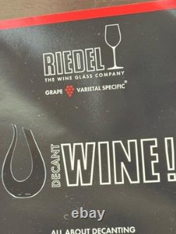 Riedel Amadeo Hand Made Crystal Wine Decanter Lyre Shaped 1756/13