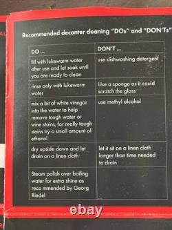 Riedel Amadeo Hand Made Crystal Wine Decanter Lyre Shaped 1756/13