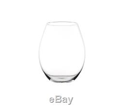 Riedel Big O 12-Piece Stemless Crystal Glasses Assorted Red Wine Glass Set Clear