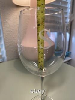 Riedel Cabernet Merlot Crystal Wine Glasses Set Of 4 -6884/0- etched Initial S