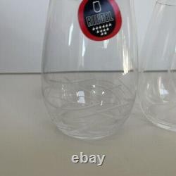 Riedel DoOZy Cut Crystal Stemless WineTumblers #5414/44 Box Dated 2010