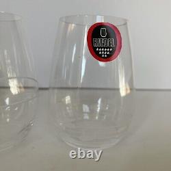 Riedel DoOZy Cut Crystal Stemless WineTumblers #5414/44 Box Dated 2010