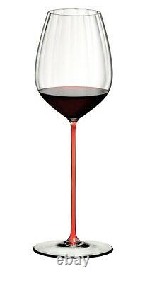 Riedel High Performance Cabernet Wine Glass Long Red Crystal Stem 4994/0R NEW