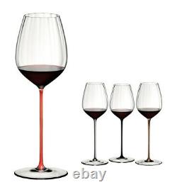 Riedel High Performance Cabernet Wine Glass Long Red Crystal Stem 4994/0R NEW