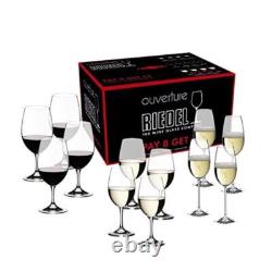 Riedel Ouverture Red and White Magnum Wine Glass and Champagne Flute, Set of 12