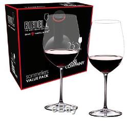 Riedel Sommeliers Bordeaux Grand Cru 2 Piece Wine Glass Value Set 2440/00 NEW