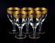 Rimpler Kristall, Zwiesel, Germany. Five hand-blown crystal red wine glasses