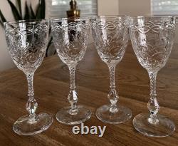 Rock Sharpe Crystal Water 8 Set Of 4 Wine Glass Set