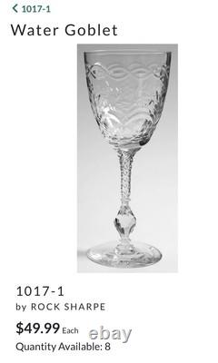 Rock Sharpe Crystal Water 8 Set Of 4 Wine Glass Set
