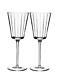 Rogaska Crystal Avenue Pair Of Red Wine Glasses H2026 Set of 2