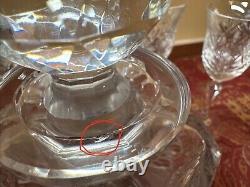 Rogaska Crystal Set 6 Stemmed Wine Glasses 6 3/4 & Matching Decanter