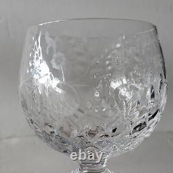 Rogaska Gallia Crystal Balloon Wine Goblet Glass (4)