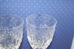 Rogaska Gallia Cut Crystal Set of 10 Wine/Water Glasses 9 1/4 Tall
