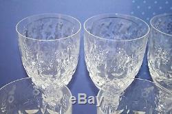 Rogaska Gallia Cut Crystal Set of 10 Wine/Water Glasses 9 1/4 Tall
