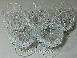 Rogaska Queen Crystal Brandy Goblet Snifters Glasses SET OF 5