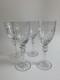Rogaska Queen Cut Etched Crystal Wine Glasses Set of 4 Stamped 7 3/4H