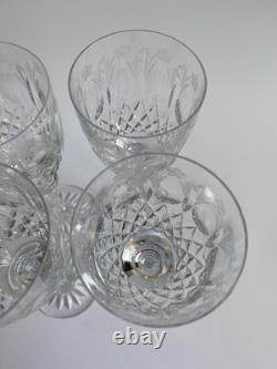 Rogaska Queen Cut Etched Crystal Wine Glasses Set of 4 Stamped 7 3/4H