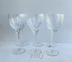 Rogaska SoHo Set Of 6 Crystal Wine Glasses Goblets READ