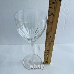 Rogaska SoHo Set Of 6 Crystal Wine Glasses Goblets READ