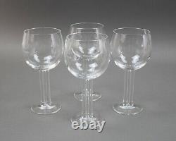 Rosenthal Crystal Cupola Wine Goblets Glasses 7 Double Stem Set Of 4