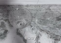 Rosenthal Motif Small Crystal Wine Glasses Set Of 2 Signed Retired. #525