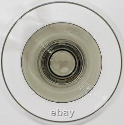 Rosenthal Studio Linie Romus Crystal Challis Smoke Foot Wine Glasses Set Of 8