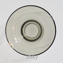 Rosenthal Studio Linie Romus Crystal Challis Smoke Foot Wine Glasses Set Of 8