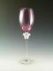 Rosenthal Versace Medusa Crystal Lumiere Cranberry Crystal Wine Glass 10 1/2'
