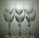 Royal Albert Cut Glass Crystal Wine Glasses/water Goblets Set Of 6 8 1/4 Tall