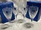 Royal Doulton Crystal Elizabeth Wine Glasses Set Of 4 NOS Original Boxes