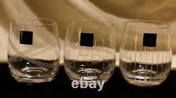 Royal Doulton Crystal Stemless Wine Glasses Set of 3