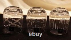 Royal Doulton Crystal Stemless Wine Glasses Set of 3