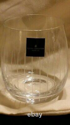 Royal Doulton Crystal Stemless Wine Glasses Set of 3