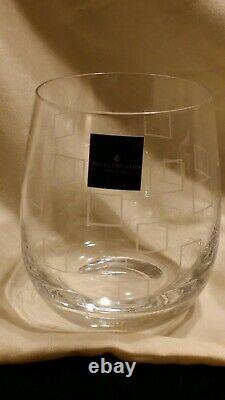 Royal Doulton Crystal Stemless Wine Glasses Set of 3