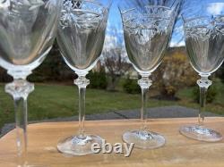 Royal Doulton Wellesley Crystal Wine Glasses - 8 oz 8.25 in TallSet Of 5