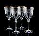 Royal Doulton Wellesley Gold Wine Glasses Set of 4 Elegant Vintage Crystal
