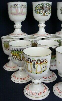 Royal Doulton limited edition 12 days of CHRISTMAS goblets full set 1 12