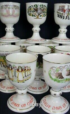 Royal Doulton limited edition 12 days of CHRISTMAS goblets full set 1 12