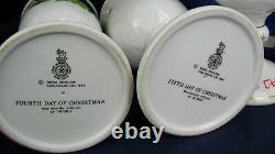 Royal Doulton limited edition 12 days of CHRISTMAS goblets full set 1 12