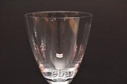 SET 4 LALIQUE Crystal Glass PHALSBOURG Bordeaux Wine Glasses Frosted ART DECO