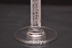 SET 4 LALIQUE Crystal Glass PHALSBOURG Bordeaux Wine Glasses Frosted ART DECO