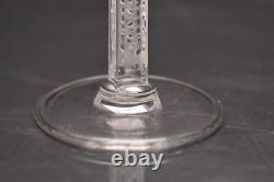 SET 4 LALIQUE Crystal Glass PHALSBOURG Claret Wine Glasses Frosted Stem ART DECO