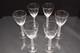 SET 6 LALIQUE Crystal Glass PHALSBOURG ART DECO Bordeaux Wine Glasses Frosted