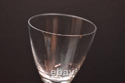SET 6 LALIQUE Crystal Glass PHALSBOURG ART DECO Bordeaux Wine Glasses Frosted