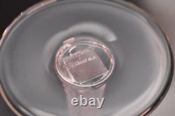 SET 6 LALIQUE Crystal Glass PHALSBOURG ART DECO Bordeaux Wine Glasses Frosted